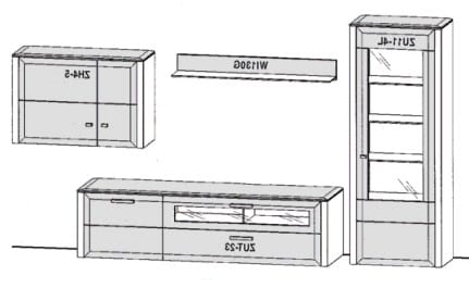 Gwinner Solid Wandkombinationen SL204-SV