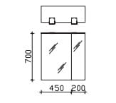 Pelipal Solitaire Solitaire 6025 Spiegelschrank
