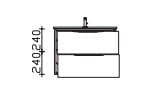 Pelipal Solitaire Solitaire 6025 Waschtischunterschrank