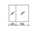 Pelipal Solitaire Solitaire 9020 Spiegelschrank 9020-SPS 01