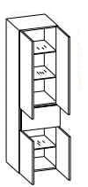 Pelipal Fokus Fokus 3005 Hochschrank