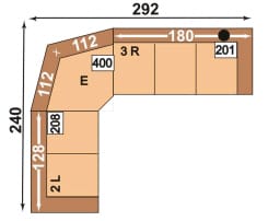 Polipol Sofas 64390003 2L-E-3R
