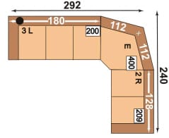 Polipol Sofas 64390003 3L-E-2R
