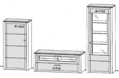 Gwinner Solid Wandkombinationen SL202-SV