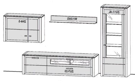 Gwinner Solid Wandkombinationen SL204-SV