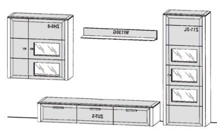 Gwinner Solid Wandkombinationen SL31-SV