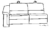 Himolla Sofas - Planopoly 1302 Abschlusselemente 63 X SL