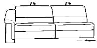 Himolla Sofas - Planopoly 1302 Abschlusselemente 67 X SL