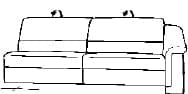 Himolla Sofas - Planopoly 1302 Abschlusselemente 68 X SR