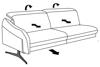 Himolla Sofas - PROmotion 1808 Abschlusselemente Abschlusselement 19 . SL