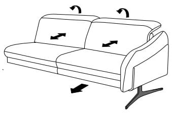 Himolla Sofas - PROmotion 1808 Abschlusselemente Abschlusselement 20 . SR