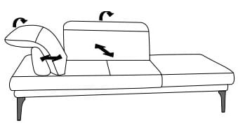 Himolla Sofas - PROmotion 1808 Recamieren freistehend Recamiere freistehend 24 . SR