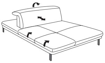 Himolla Sofas - PROmotion 1808 Abschlusselemente Abschlusselement 25 . SL