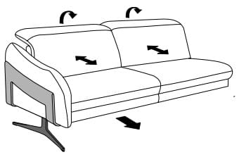 Himolla Sofas - PROmotion 1809 Abschlusselemente Abschlusselement 19 . SL