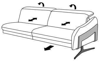 Himolla Sofas - PROmotion 1809 Abschlusselemente Abschlusselement 22 . SR