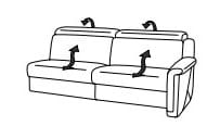 Himolla Sofas - Tangram 9703 88 M SR