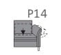 Willi Schillig Sofas 15291 - Select Sun plus ML 60R